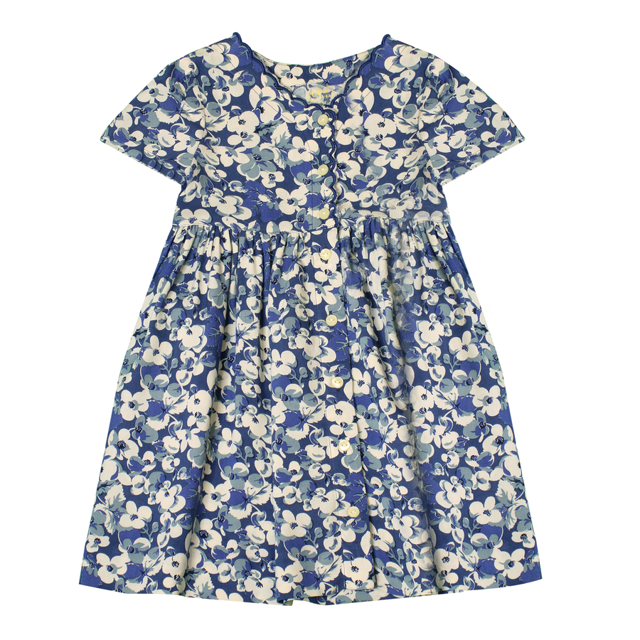 Ralph Lauren Kids Floral Blue Dress