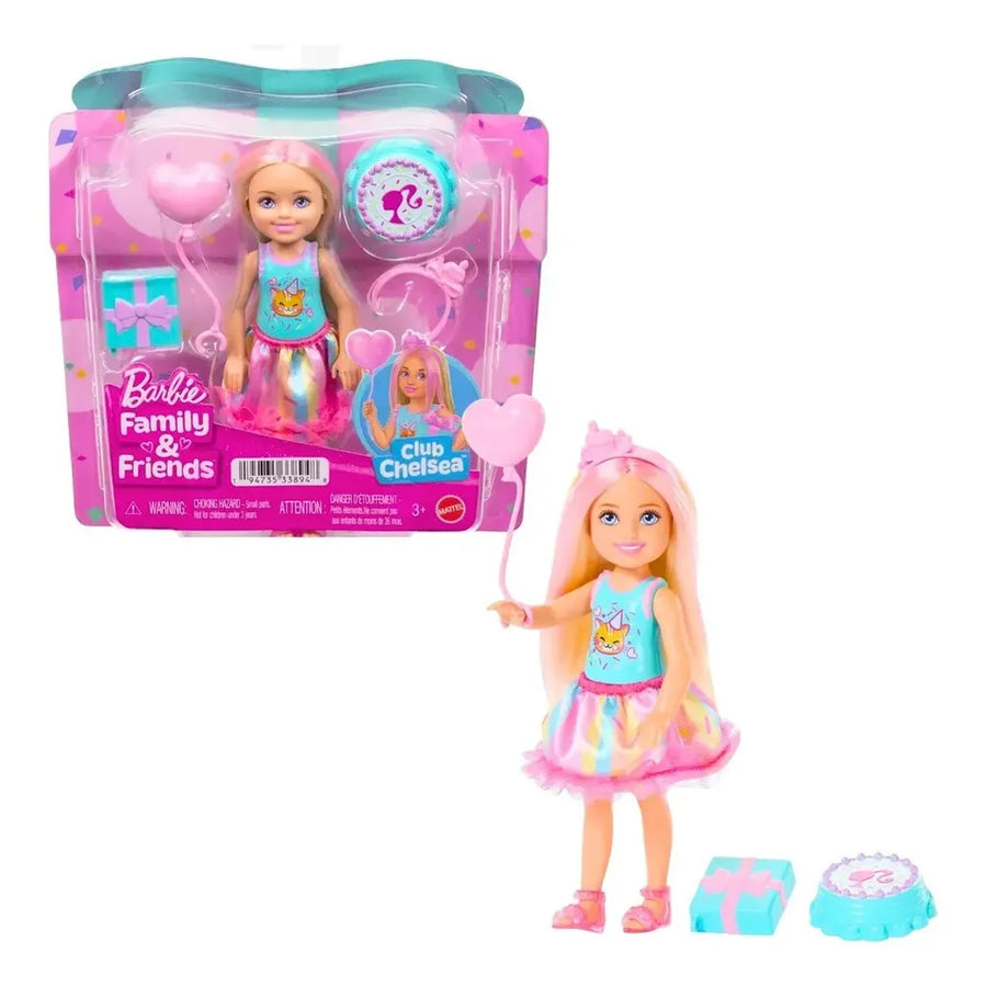 Barbie Club Chelsea 6-Inch Birthday-Themed Small Doll