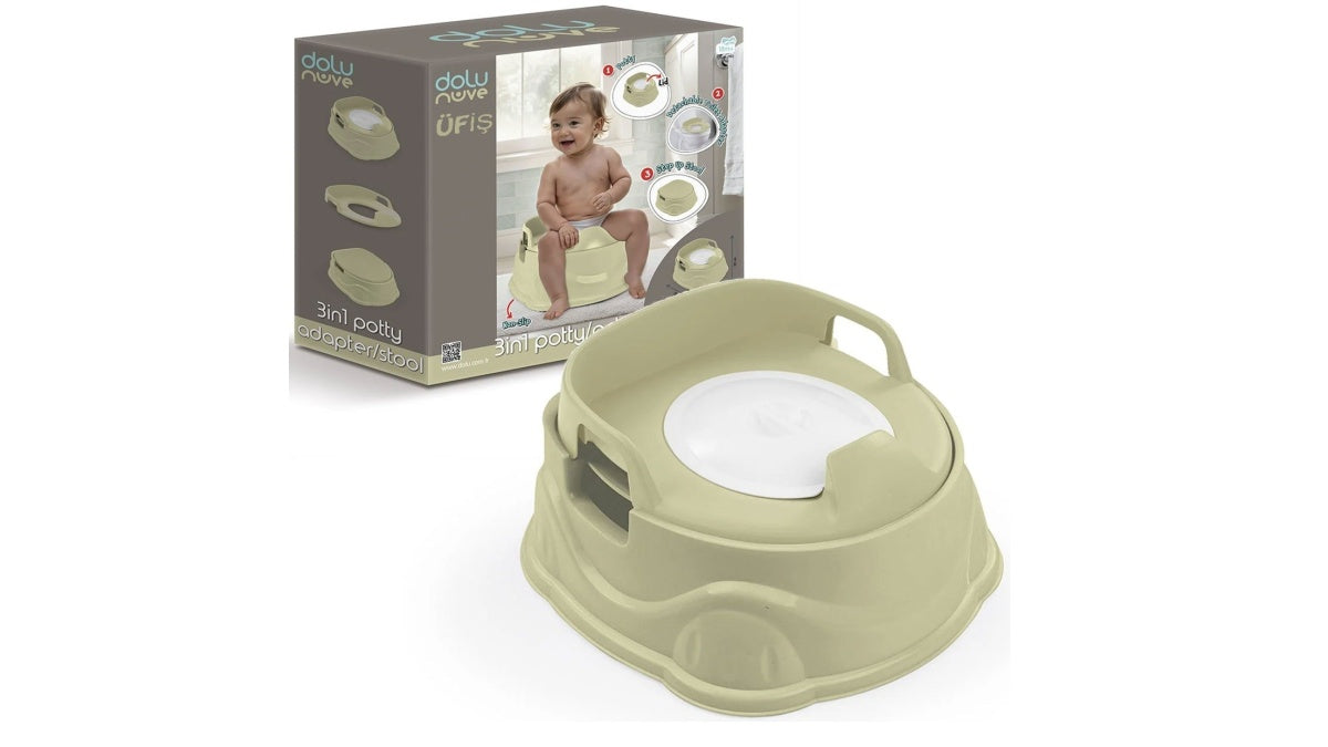 Dolu Nuve 3-in-1 Potty Training Set – Potty Chair, Toilet Adapter & Step Stool