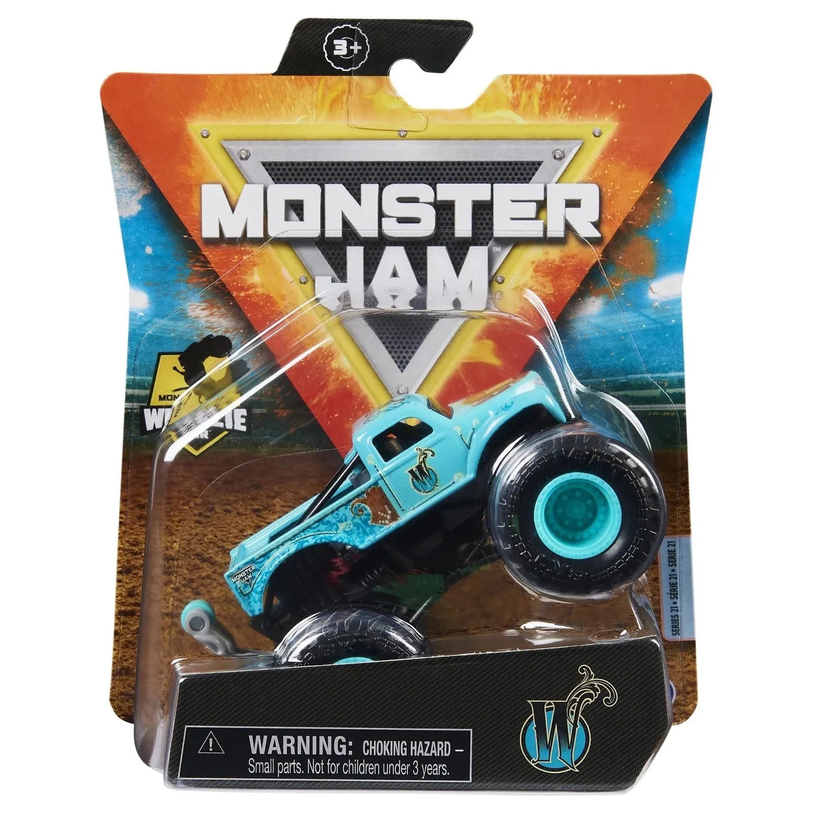 Spin Master Diecast Monster Jam 1:64 scale Truck - W (Wheelie Bar)