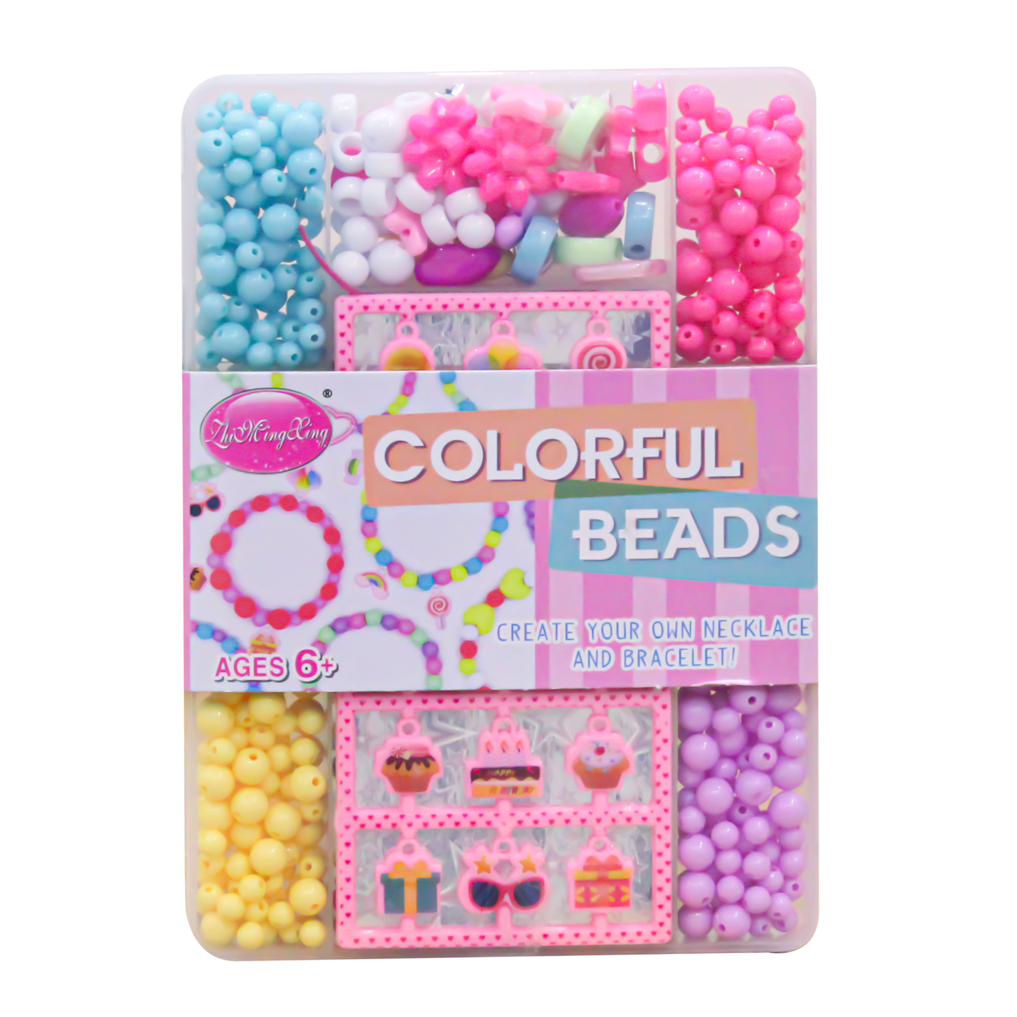 Colorful Beads to create your own Necklace and Bracelet! (Style may vary )