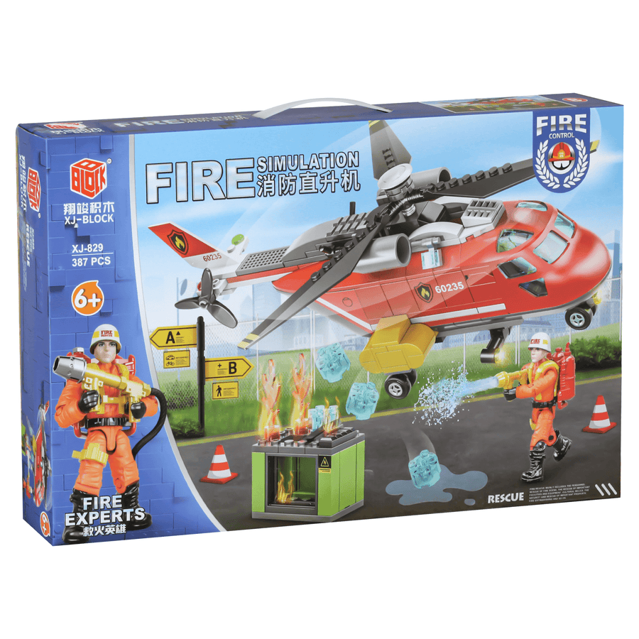 Building Blocks Fire Simulation, Fire Experts 387 PCS