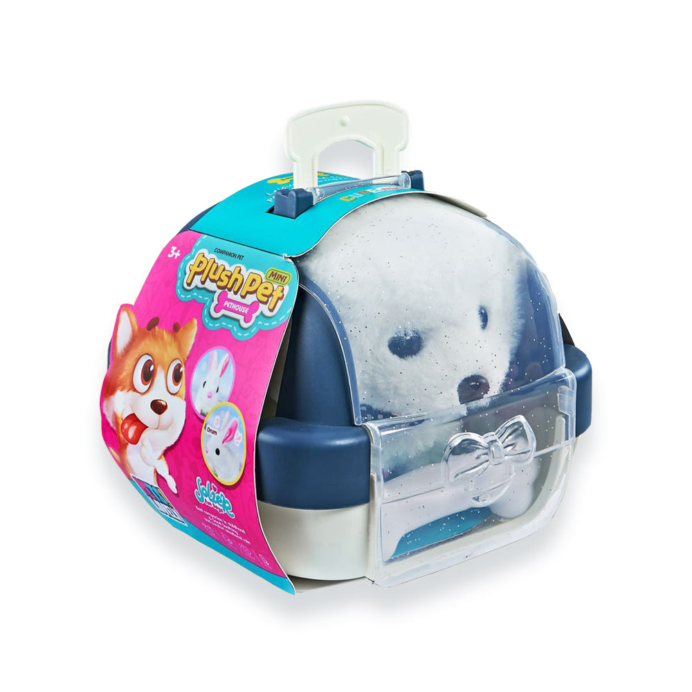 Jolier Fun Toys Mini plush Pet With Pethouse MC-1004 - Colors May Vary
