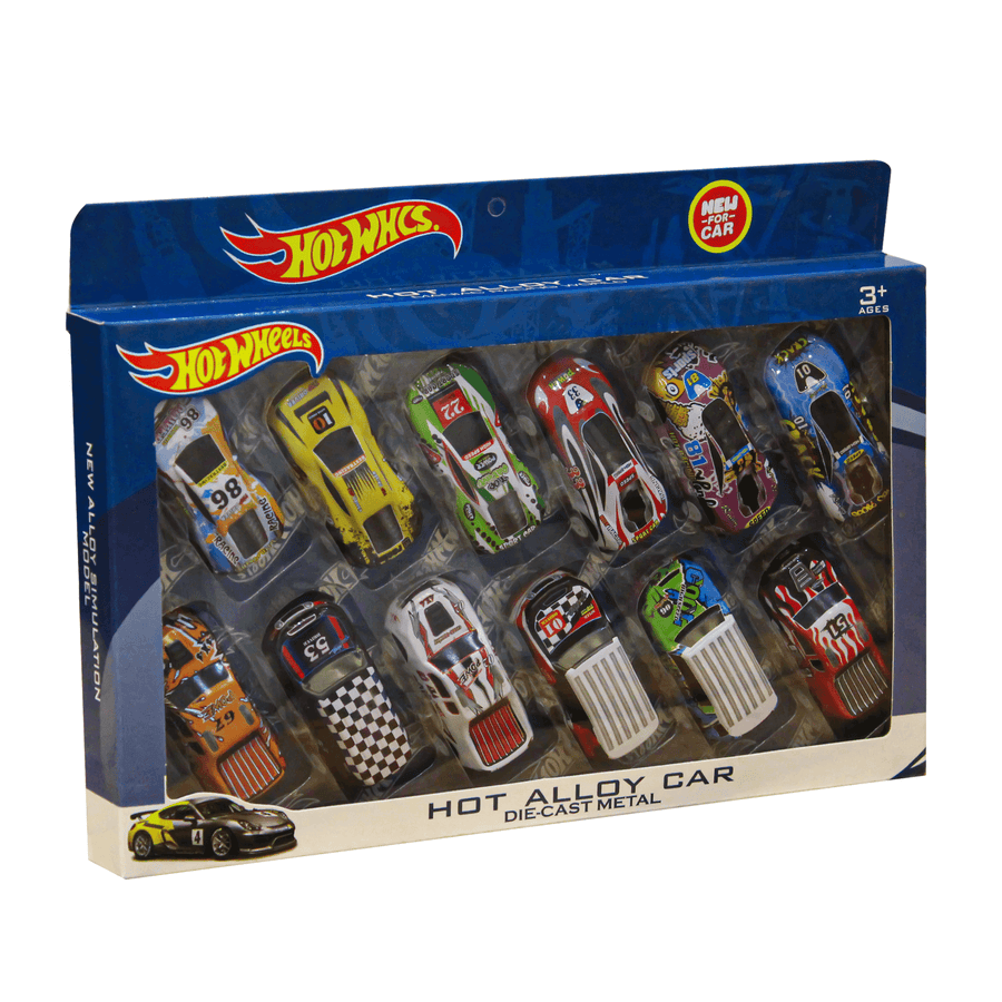 Hot Wheels 12 Cars Pack 1:64 Scale Die Cast Cars