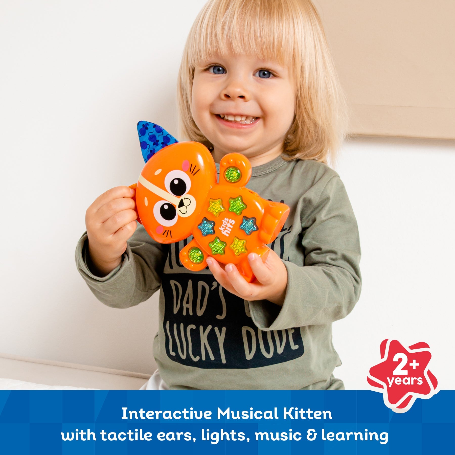 لعبة كيدز هيتس التعليمية للأطفال الصغار - قطة موسيقية