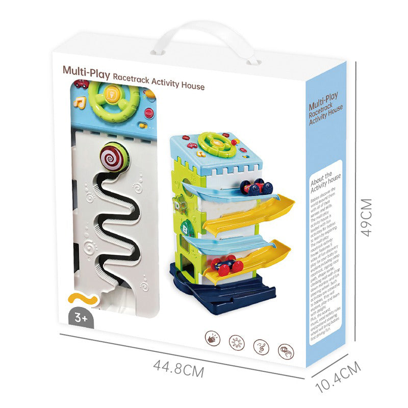لعبة مسار سباق تعليمي متعدد الاستخدامات، منزل أنشطة، تجميع عجلة القيادة، مسار سباق، فتحة