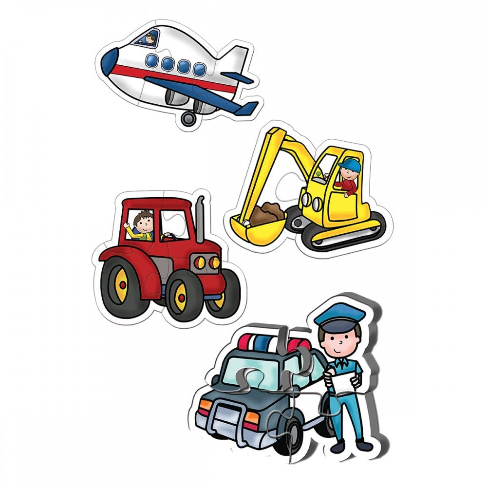 KS Puzzle -Jigsaws and Puzzle Jobs and Vehicles Baby Puzzle (12004)