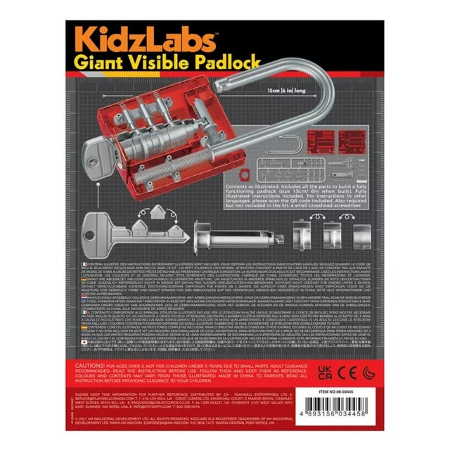 4M KidsLabs - قفل مرئي عملاق