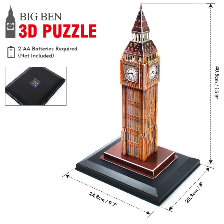 CubicFun Big Ben Led 3D Puzzle