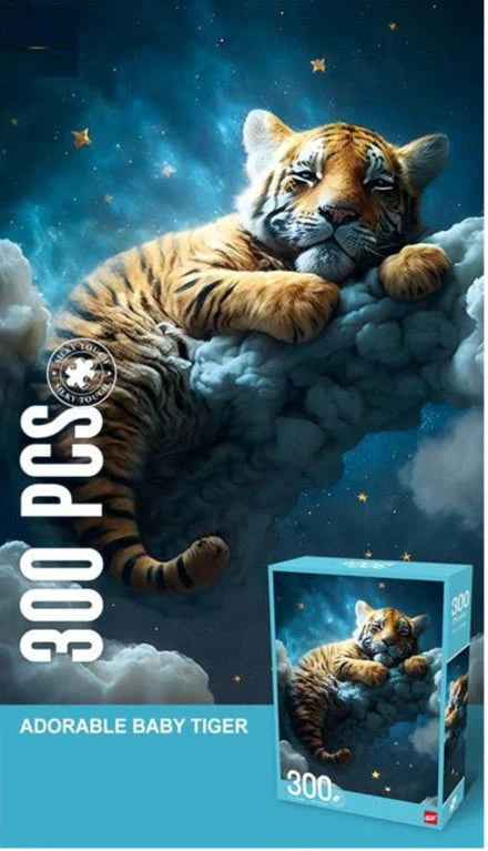 Celestial Sleepy Tiger 300-Piece Jigsaw Puzzle GXF300-12