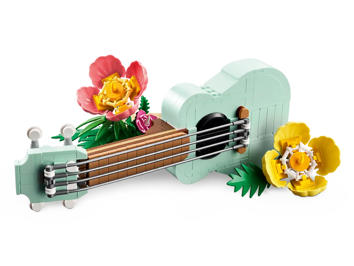 LEGO-Tropical-Ukulele-31156-Creator 3 in 1, Creative Lighting Set Accessories Compatible with 31156 Flowers Guitar Lego Set