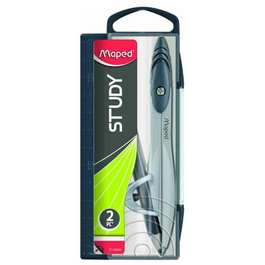 Study Compass With Pencil - Black