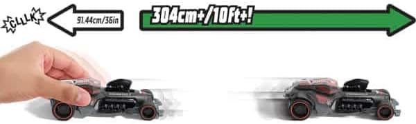 Mattel Hot Wheels Pull-Back Speeders Toy Car in 1:43 Scale,  High-Performance - 2004 MAZADA RX8 CUSTOM
