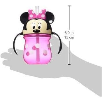 The First Years Disney Minnie Mouse Trainer Straw Cup - Disney Toddler Cups with Straw - 9 Months and Up - 7 Oz