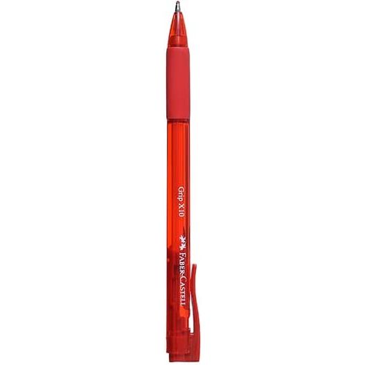 Faber-Castell Grip X-7 Ballpoint Pen Super Smooth (0.7mm, Red) 1 Pen