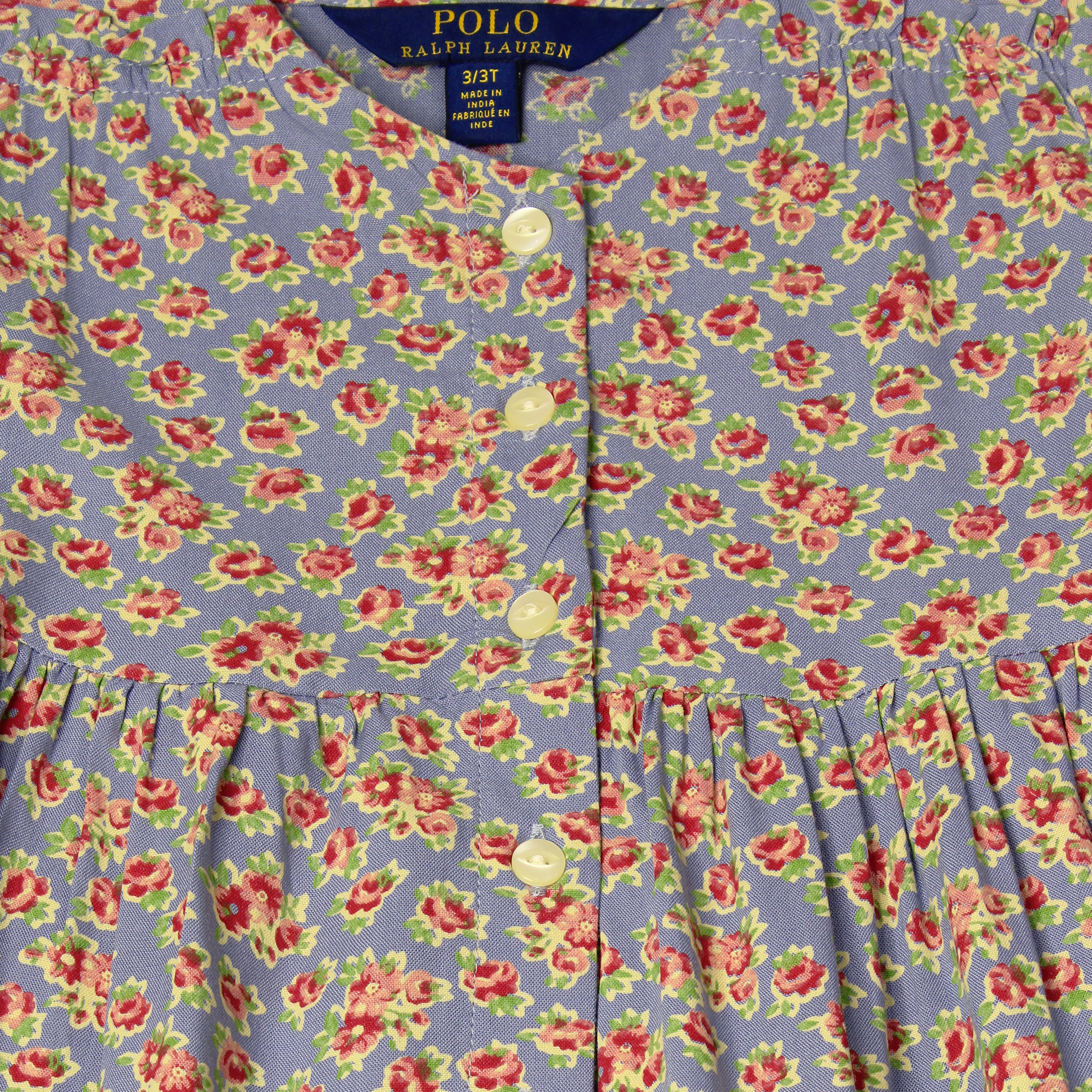 POLO RALPH LAUREN Kids BLUE FLORAL DRESS - Size 3/3T - 3alababak