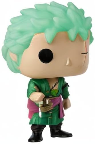 FunkoPop! Animation One Piece - Roronoa Zoro (Glows in The Dark) Funko Kody Trading Exclusive Vinyl Figure