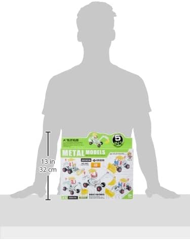 Metal Models 5-in-1 DIY Construction Vehicle Building Kit (139 Pieces)