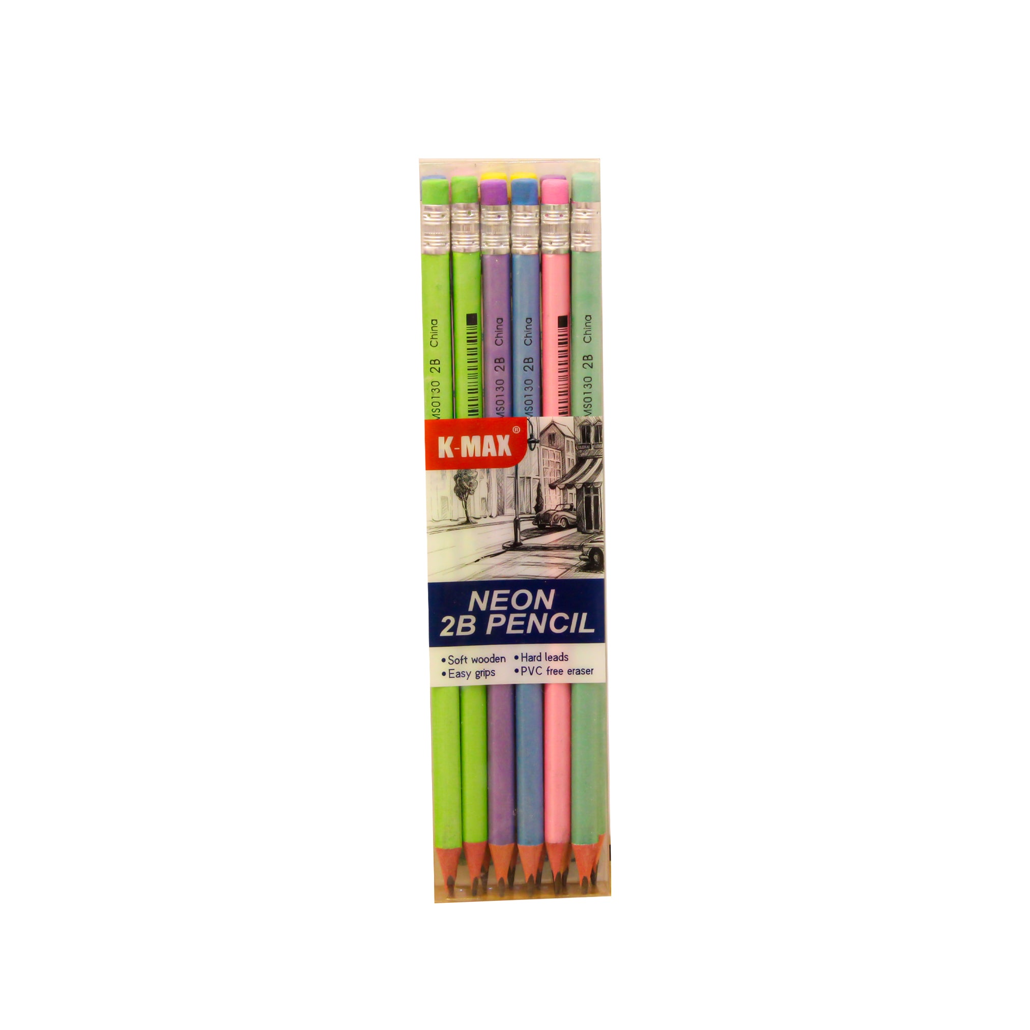 K-MAX Neon 2B Pencil - 1 count ( colors may vary )