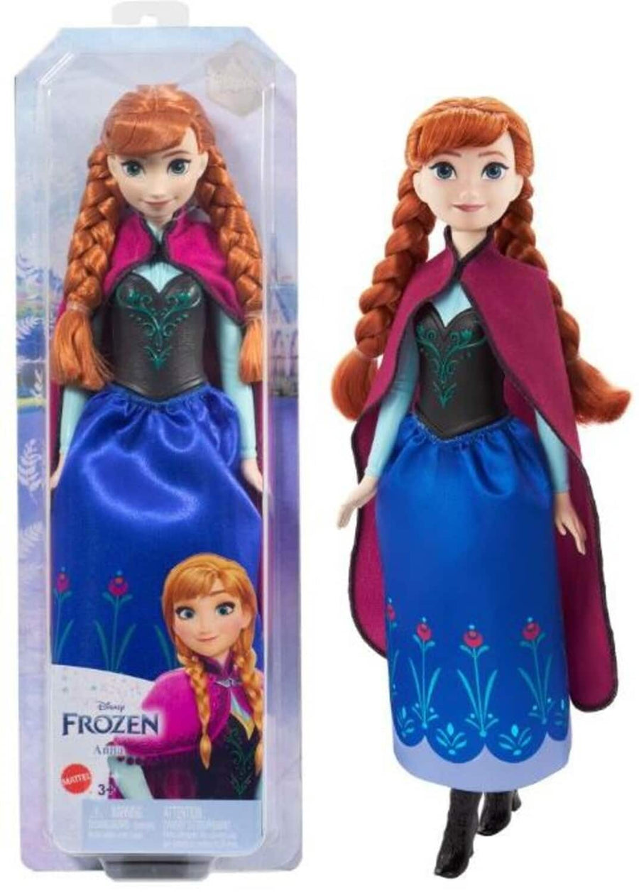 Mattel Disney Frozen Toys, Anna Fashion Doll & Accessory with Signature Look