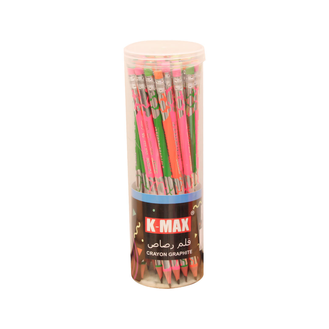 أقلام تلوين K-MAX Graphite 2B - عدد 1