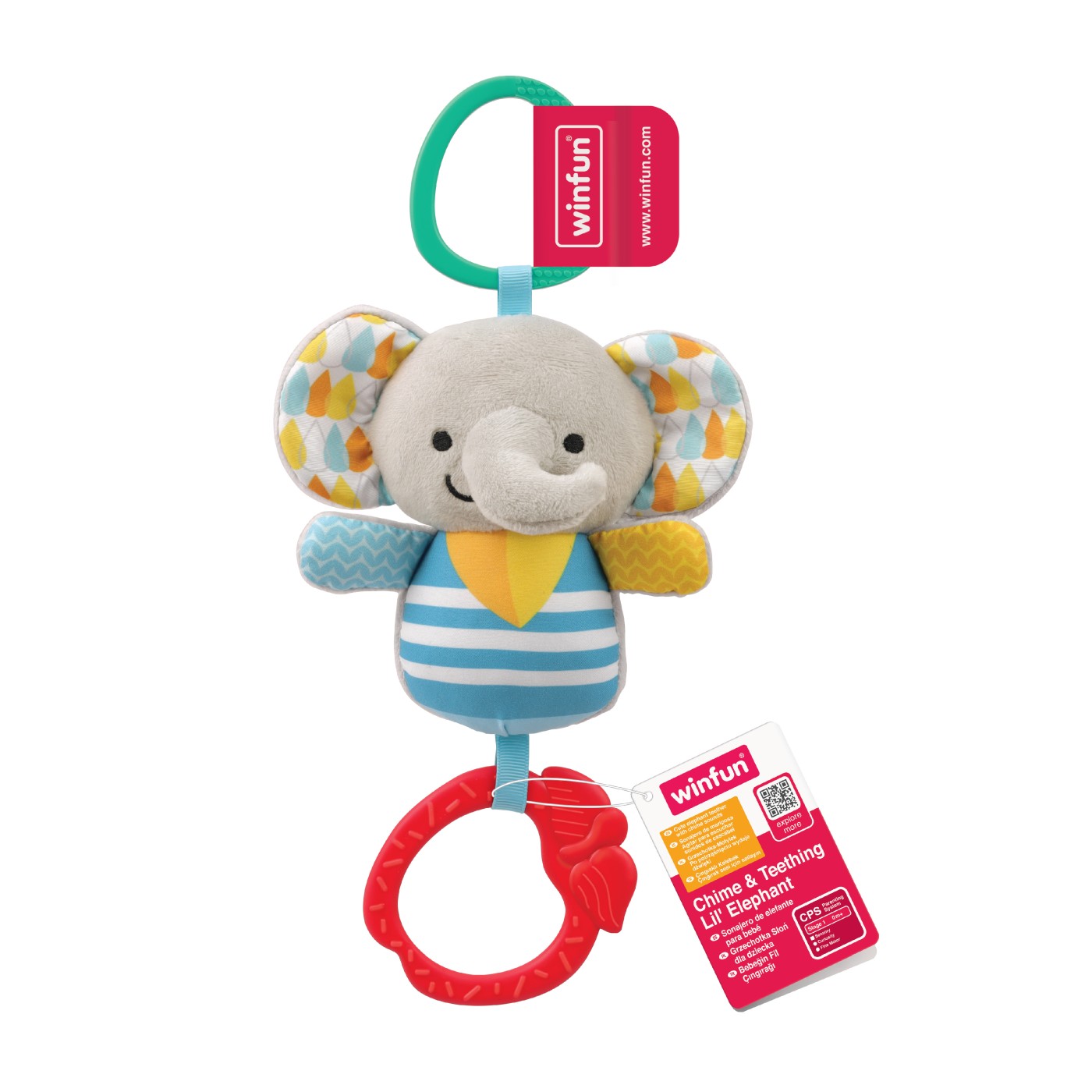 Winfun Chime & Teething Lil' Elephant