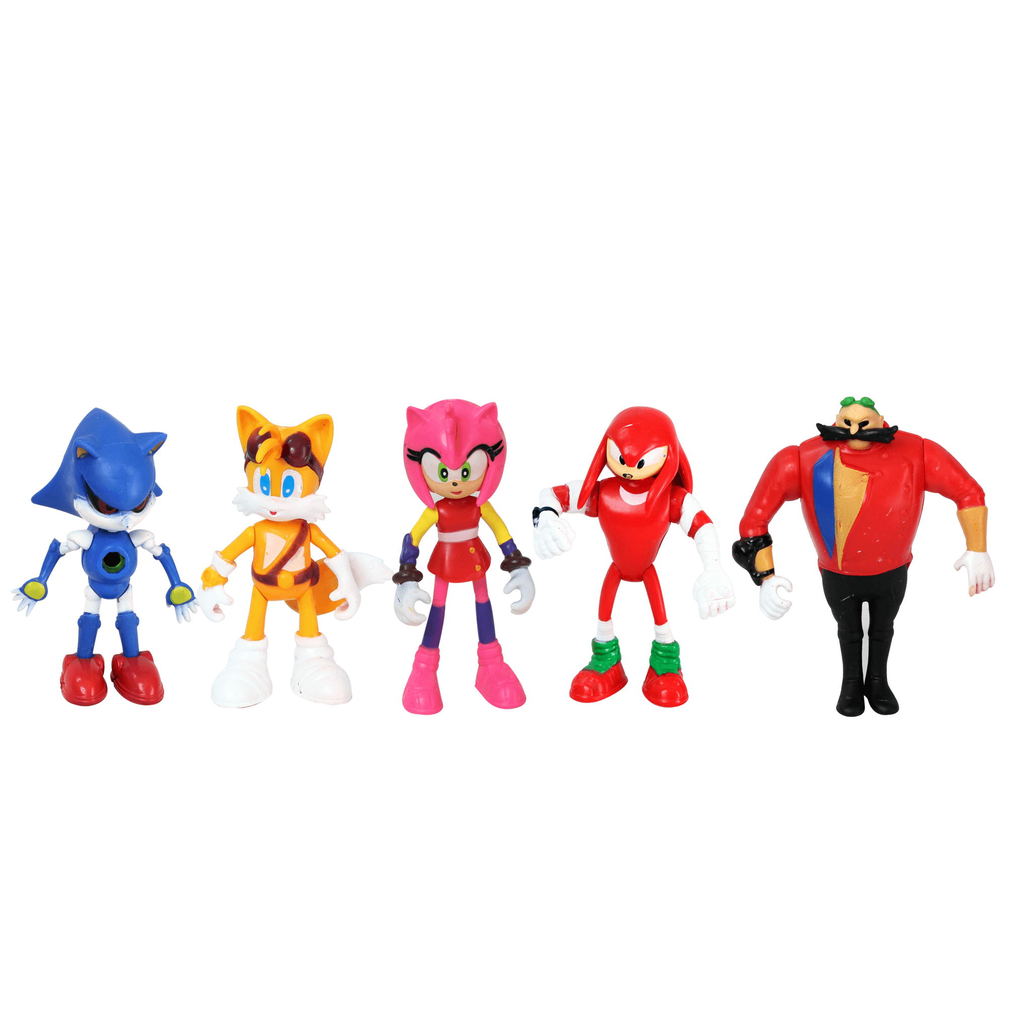 6 in 1 Sonic Action Figures Set Model A - BumbleToys - 5-7 Years, Action Figure, Action Figures, Boys, Sonic, Toy Land