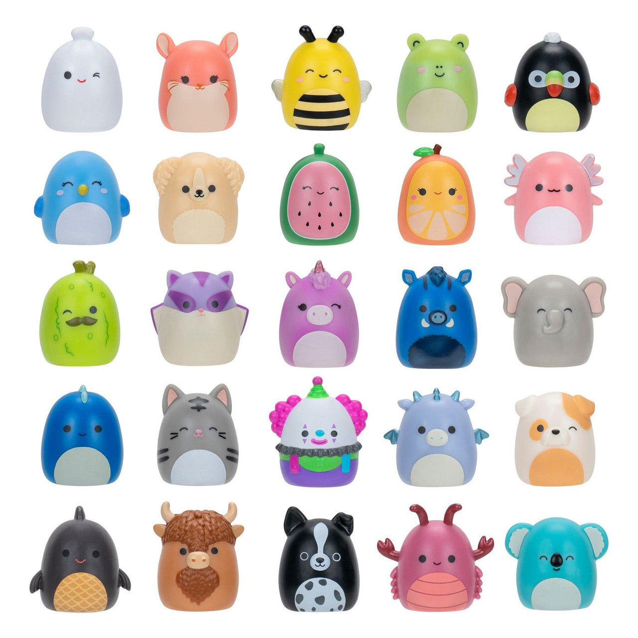 Jazwares Squishmallows Squish-a-Longs Series 1 1-Inch Mini Figure 25-Pack