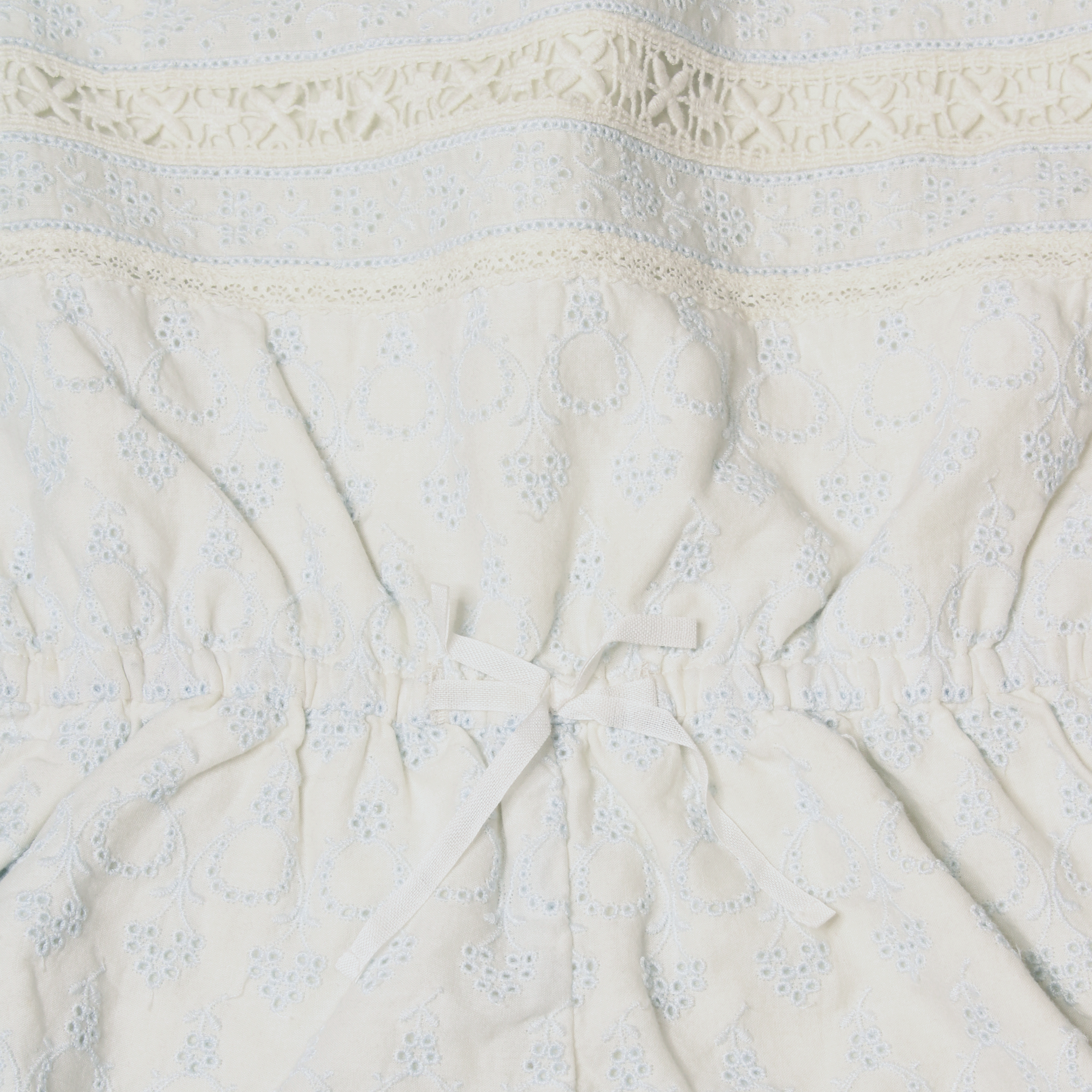 Ralph Lauren Kids off shoulder jumpsuit White/Blue Color - Size 4/4T - 3alababak