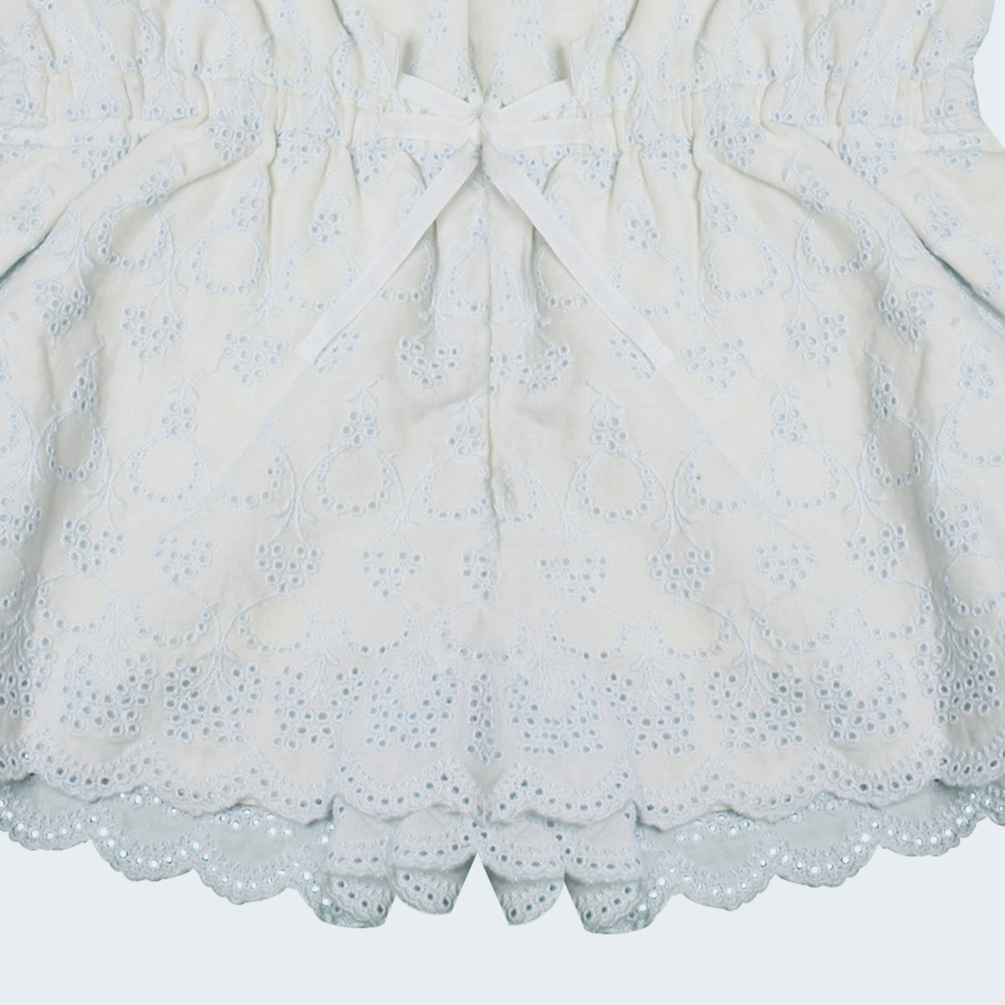 Ralph Lauren Kids off shoulder jumpsuit White/Blue Color - Size 4/4T - 3alababak