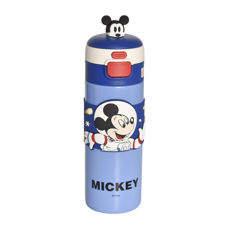 Disney 500ml Water Bottle with Character Silicone Strap - Assorted Designs