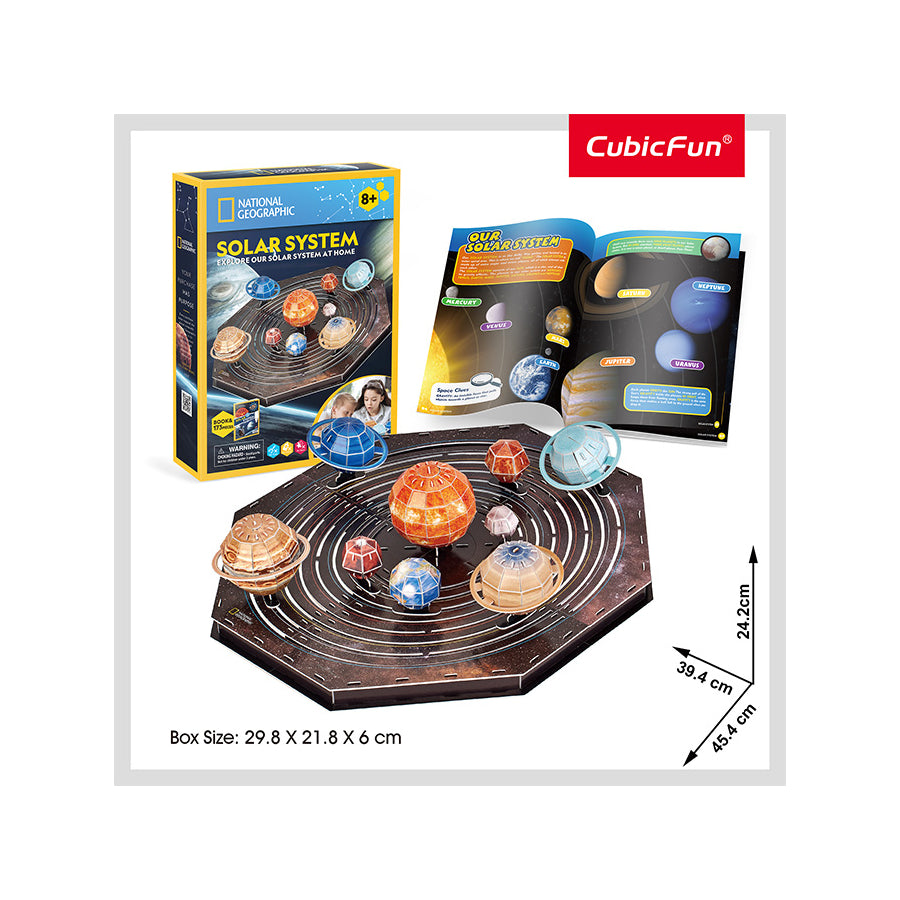 CubicFun Nasa Solar System 3D Puzzle, 39.4 X 45.4 X 12cm 173 pcs