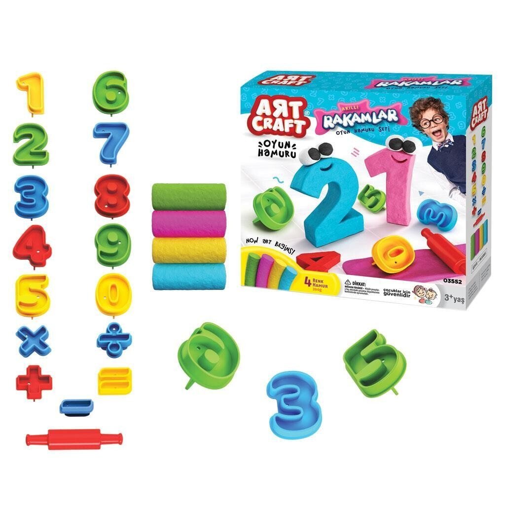 Art Craft Numbers Play Dough 200 gr