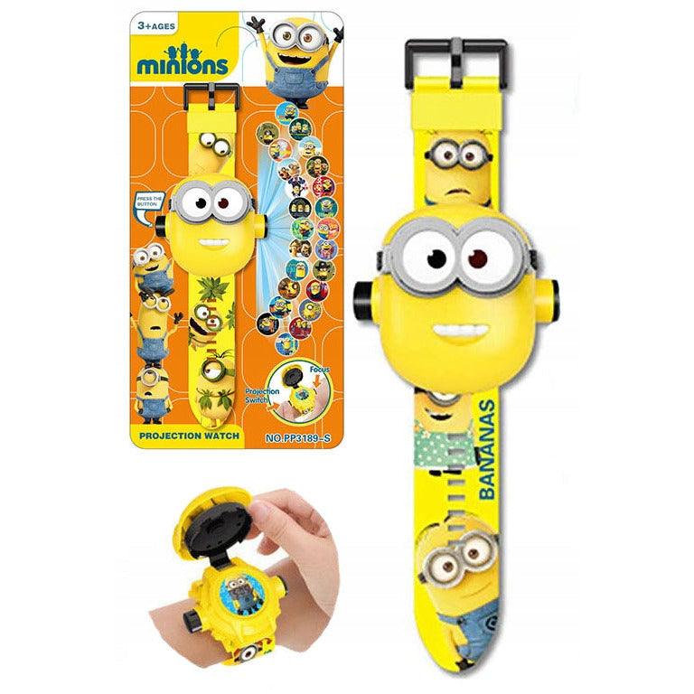 Projection children's watch Minion - Minions - 24 types of images of heroes .Projector Watch - BumbleToys - 5-7 Years, Boys, Girls, OXE, Toy Land, Wrist Watches