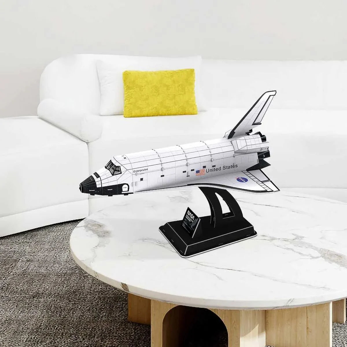CubicFun Nasa Space Shuttle Discovery 3D Puzzle, 49X31X33.5cm 126 pcs