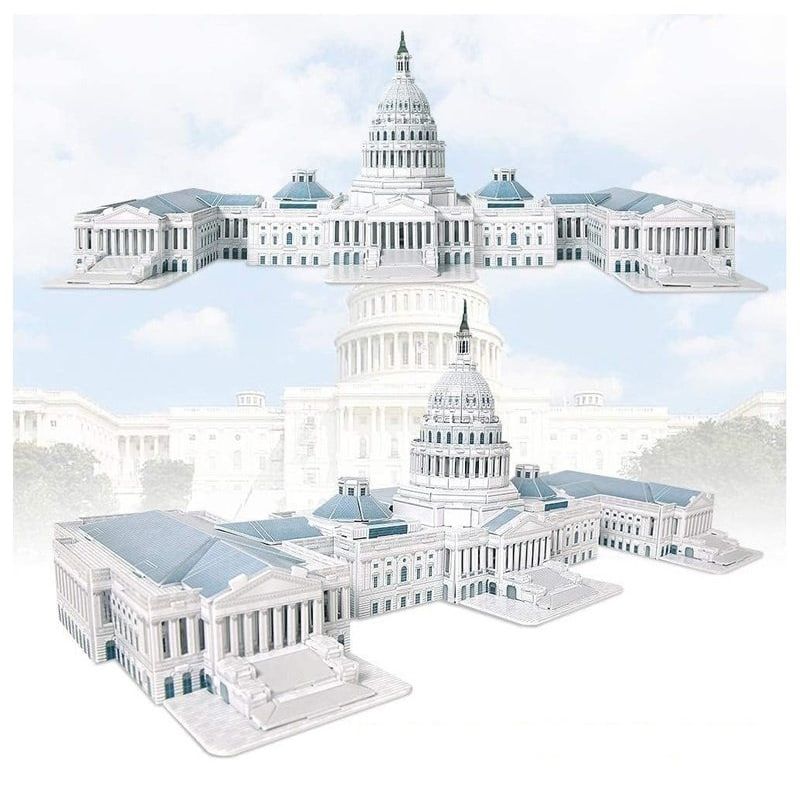 Zeindustry 3D Puzzle Capitol Hall – World Famous Architecture Model - 132 Pieces
