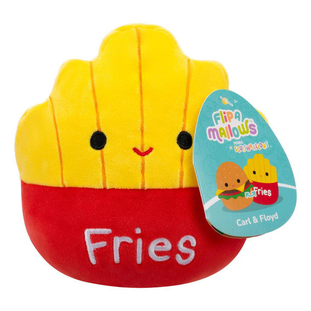 Jazwares Squishmallows Flip-A-Mallows CARL to FLOYD Plush Toy, 5-Inch Size, Multicolor