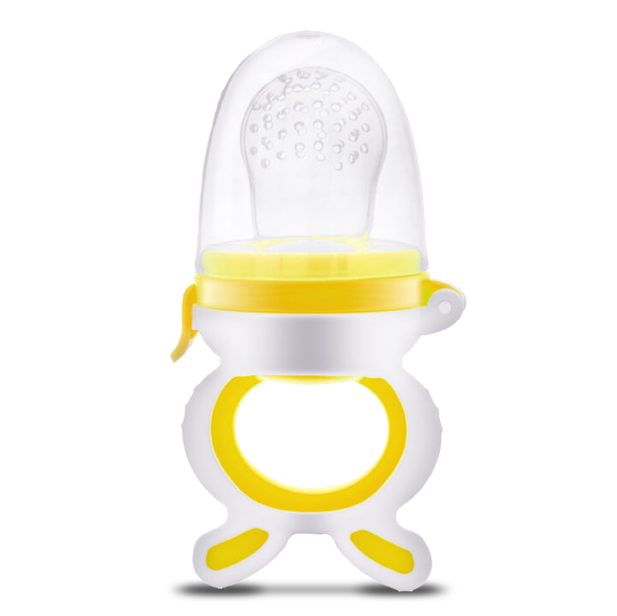 Bubbles fruit teether for baby - yellow