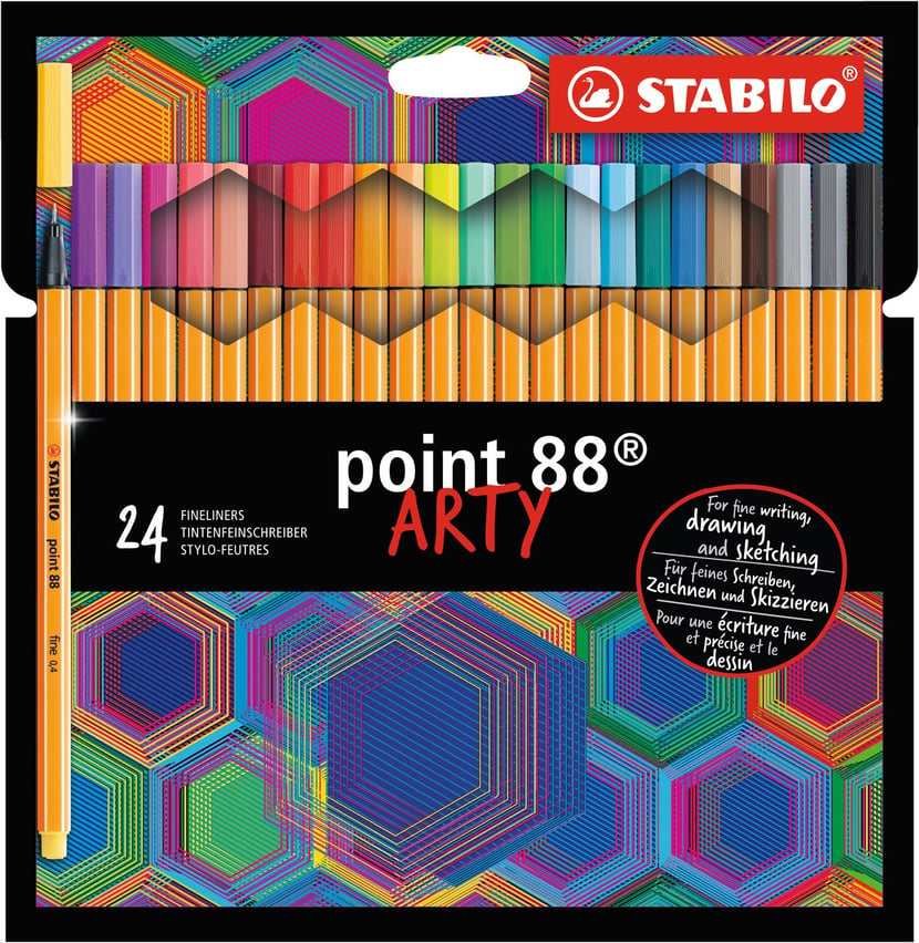 Stabilo Point 88 Arty Card 24 Colors Box
