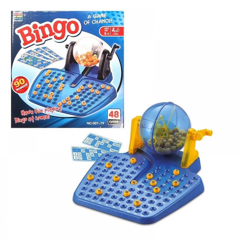 Bingo Tabletop Game Toy Fun Economy Cage Lotto Game Set 90 Numbers - 007-79