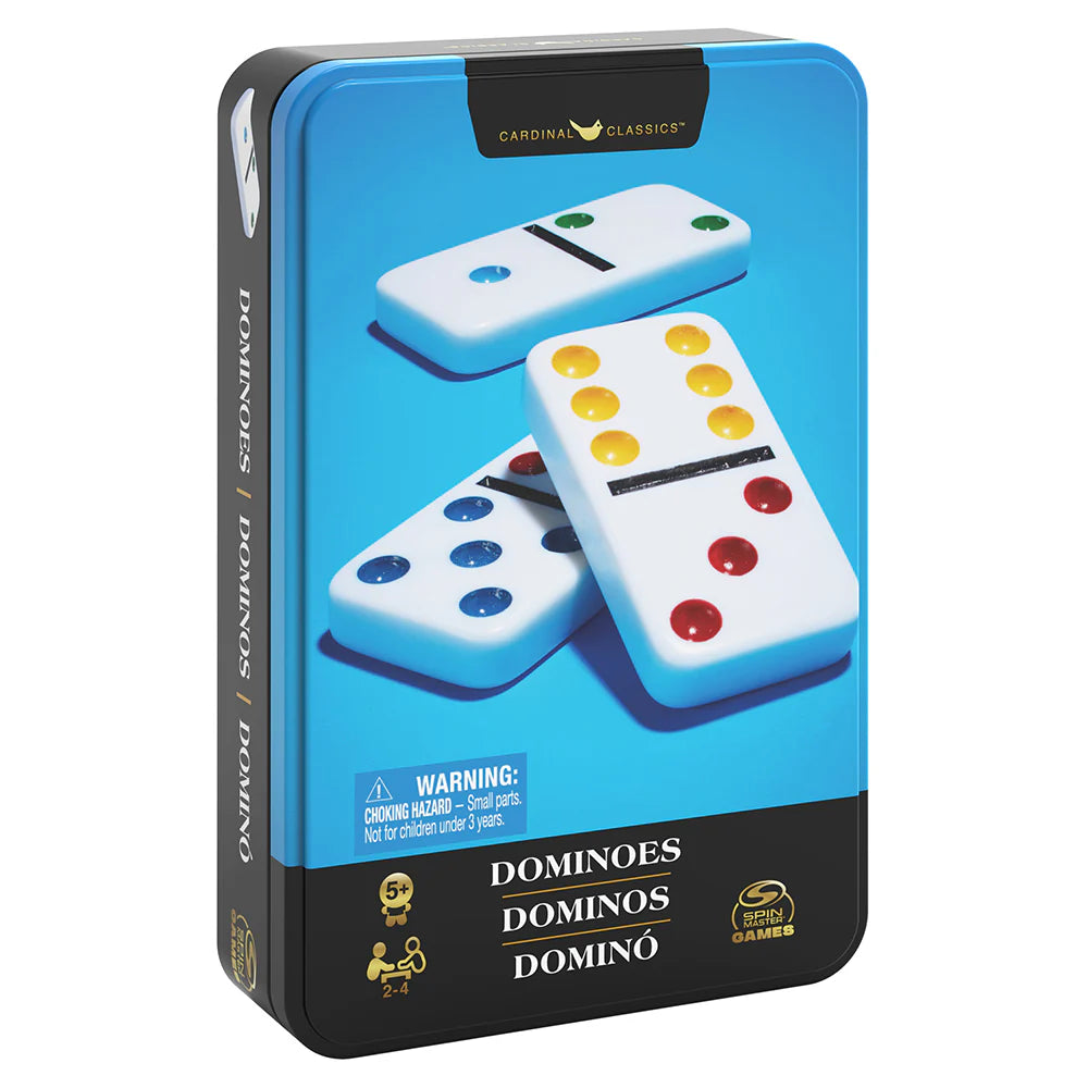 Spin master Game Double-6 Dominoes in a Tin Box