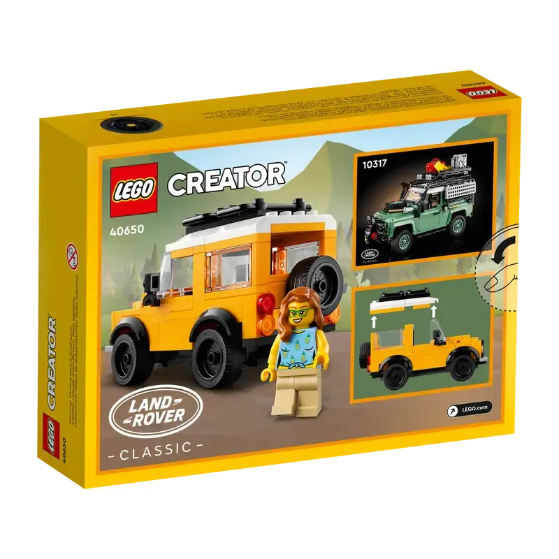 LEGO 40650 Creator 3in1 Land Rover Classic Defender Building Kit (150 Pieces) No Mini Figure