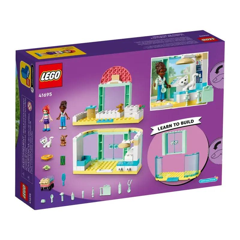 LEGO Friends Pet Clinic 41695 Building Kit; with 2 Mini-Dolls Including Mia, Plus Cat and Rabbit Toys; Creative Birthday Gift for Kids Aged 4 and up (111 Pieces)