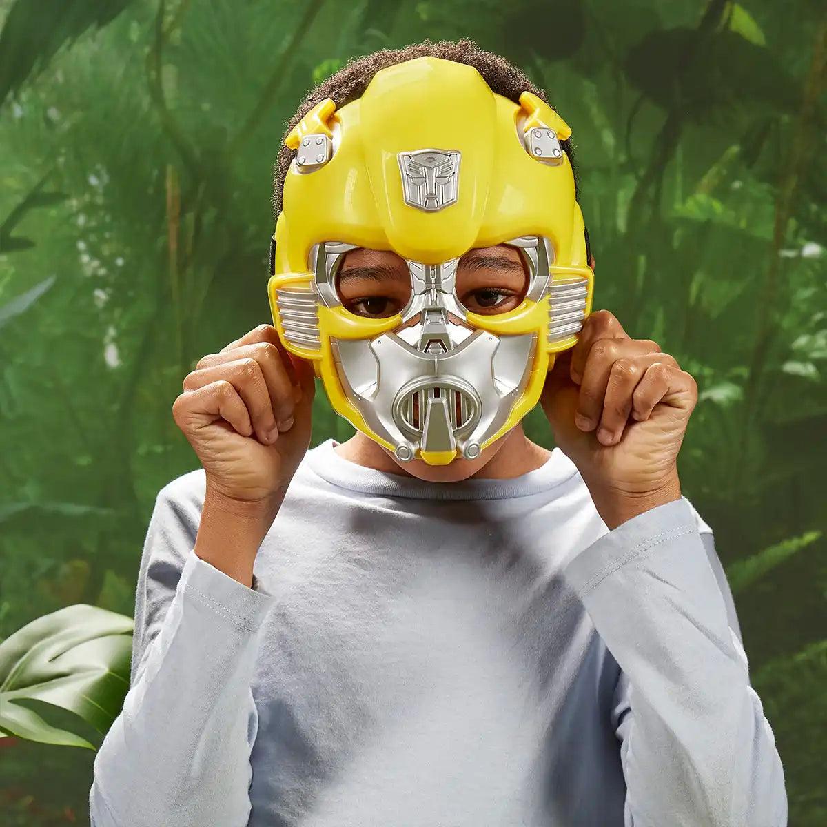 Hasbro Transformers Toys Transformers: Rise of the Beasts Movie Bumblebee Roleplay Costume Mask, 10-inch