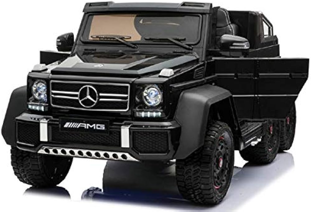 Mercedes-Benz G-Wagon 6x6 Kids Electric Ride-On Toy - Black Edition Car Size 142*73.5*45