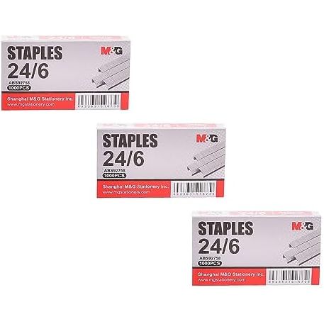 M&G Standard Size 24/6 , ABS92758  (PACK OF 10 BOXES)