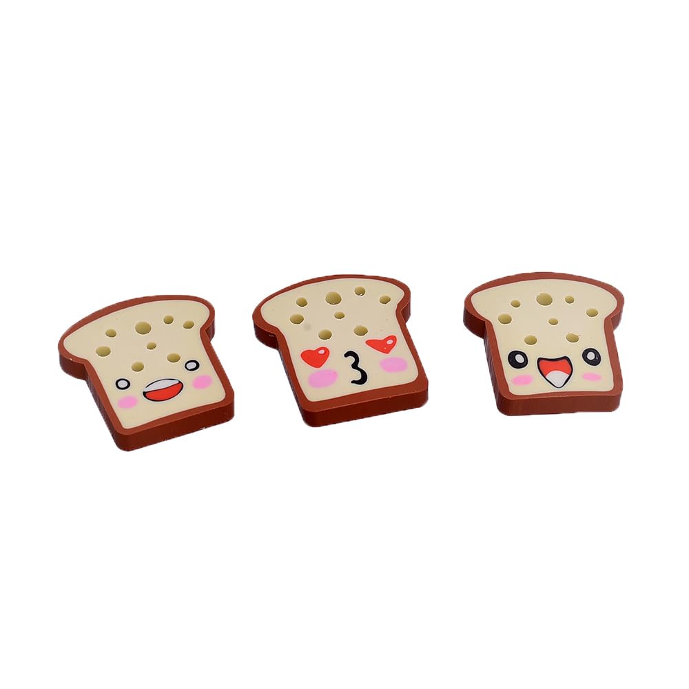 Sweet TB-16079 Cute Eraser Toast Shape - 30 Piece