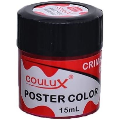 Bundle of coulux poster colors (15ml) pack of 12 pieces with royal artist set of 5 brush