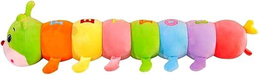 Cognitive Plush Worm Stuffed Doll Toys Soft Worm Pillow for Kids Birthday 80cm Long Colorful