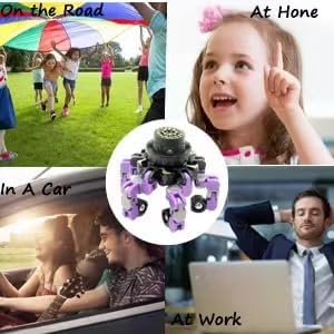 Fidget Spinners for kids&Adults Transformable Fingertip Gyros for Girls Boys Stress Reliefs Toys - Purple